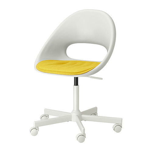 LOBERGET/MALSKÄR swivel chair + pad