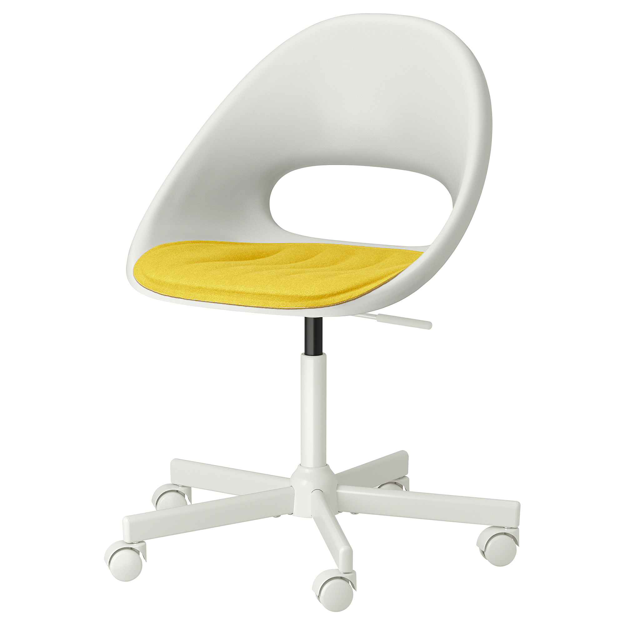 LOBERGET/MALSKÄR swivel chair + pad