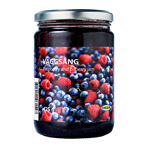 VAGGSÅNG rasp- and bilberry jam