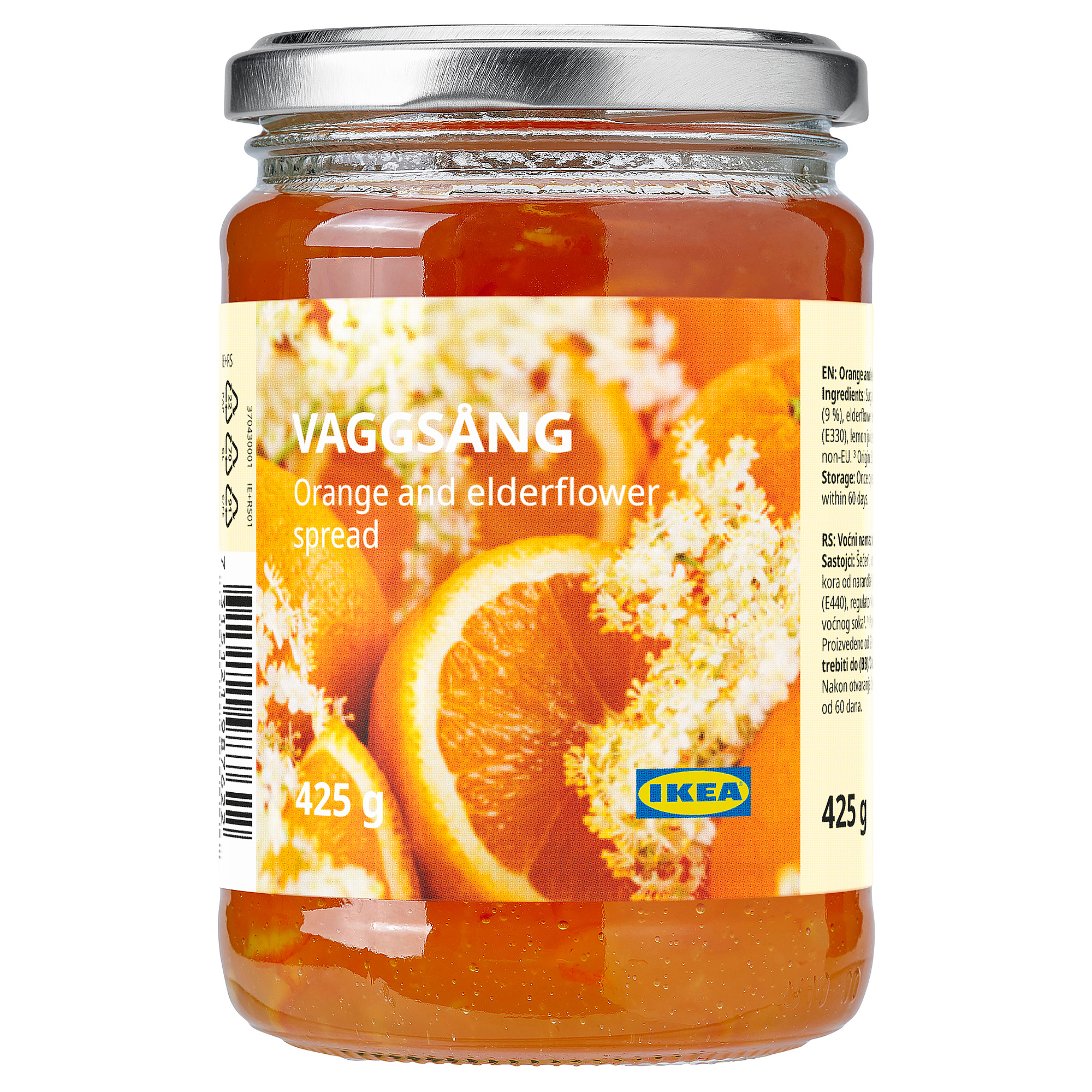 VAGGSÅNG orange and elderflower spread