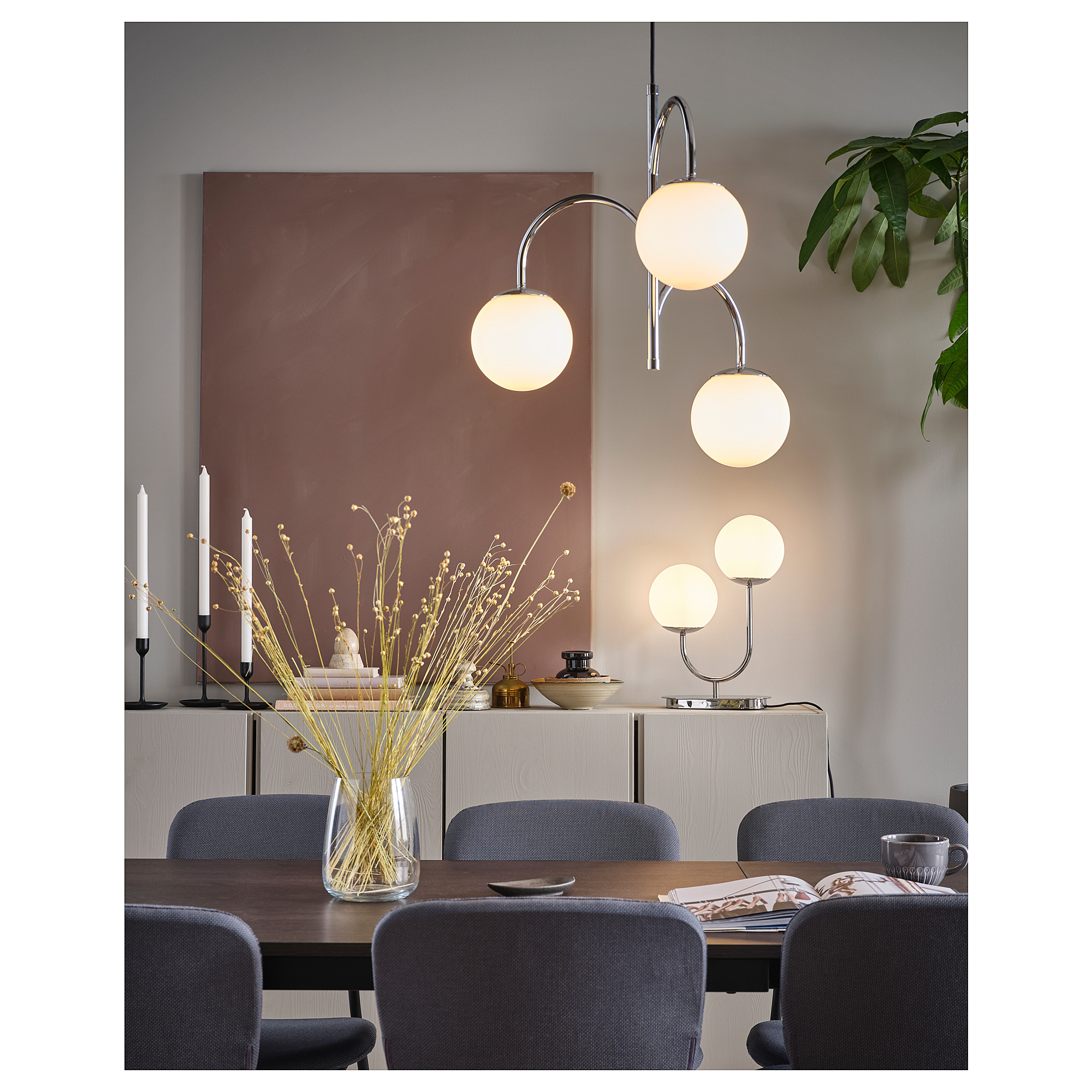 SIMRISHAMN pendant lamp, 3-armed