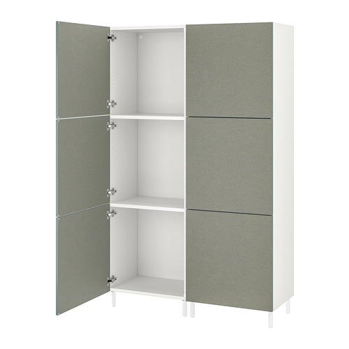 PLATSA - 衣櫃組合/6門, 白色/Klubbukt 灰綠色 | IKEA 線上購物 - PE783149_S4