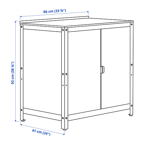 GRILLSKÄR kitchen island shelf unit