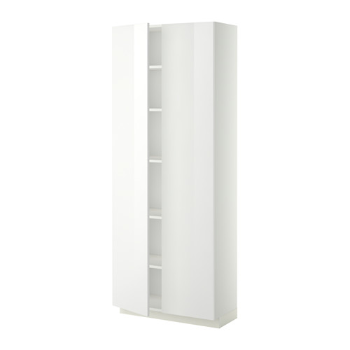 METOD - high cabinet with shelves, white/Ringhult white | IKEA Taiwan Online - PE340233_S4