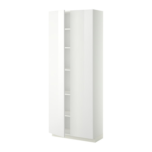 METOD high cabinet with shelves