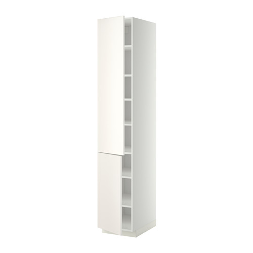 METOD high cabinet with shelves/2 doors