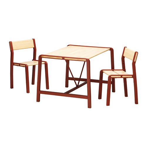 YPPERLIG children's table with 2 chairs