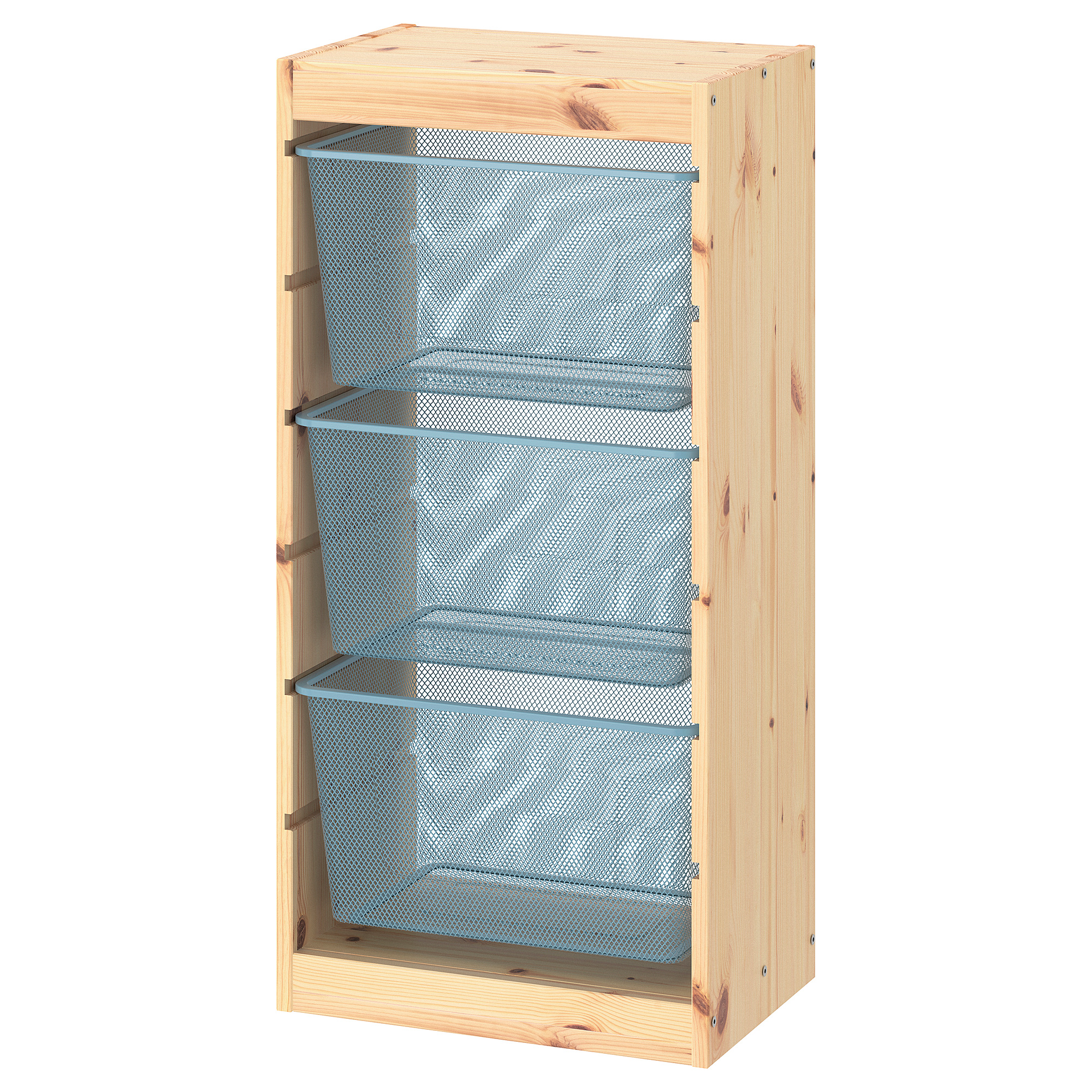 TROFAST - storage combination with boxes, light white stained pine/grey-blue, 44x30x91 cm | IKEA Taiwan Online TROFAST - storage combination with boxes, light white stained pine/grey-blue, 44x30x91 cm | IKEA Taiwan Online
