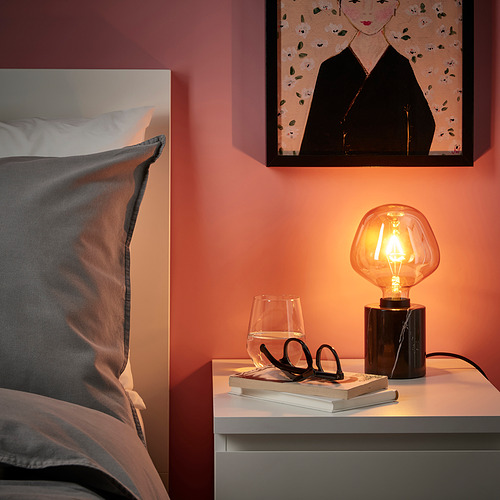 MARKFROST/MOLNART table lamp with light bulb