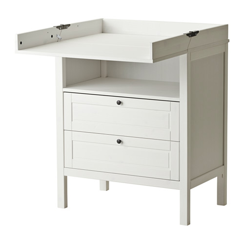 SUNDVIK changing table/chest of drawers