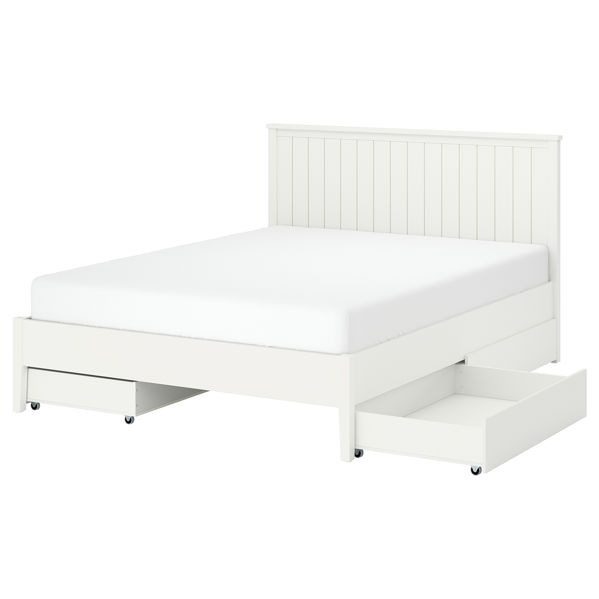 GULLABERG bed frame with 4 storage boxes