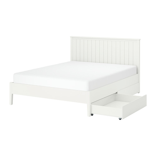 GULLABERG - 床框附2收納盒，白色/Lönset，180x200 公分 | IKEA 線上購物 - E1003345_S4