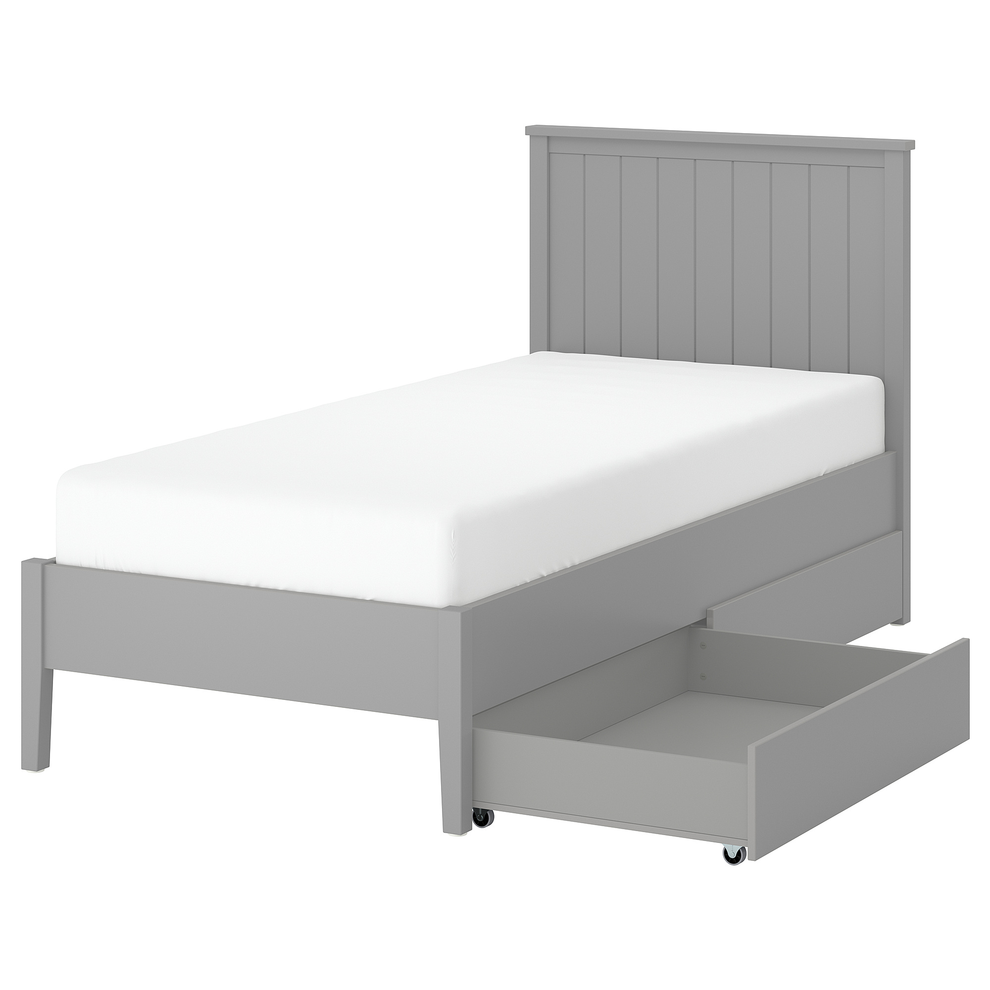 GULLABERG bed frame with 2 storage boxes