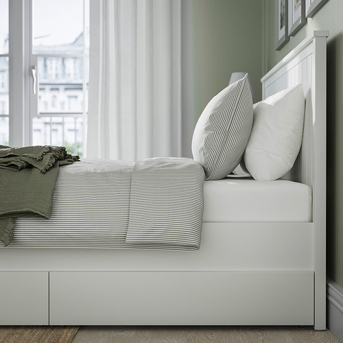 GULLABERG bed frame with 2 storage boxes