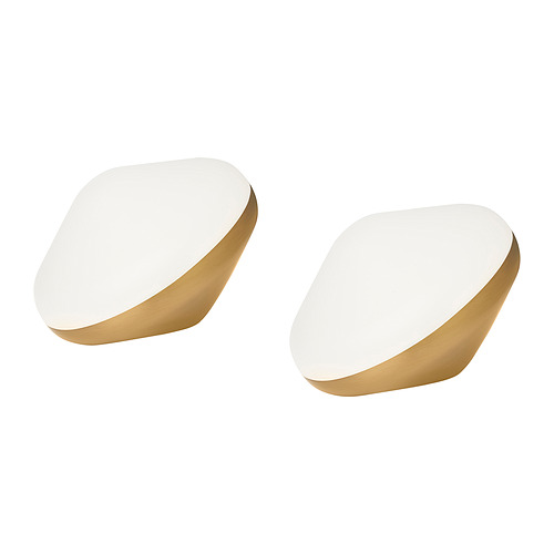 BJÖRKSPIREA - LED decoration lighting, brass-colour diamond-shaped, 2 pack | IKEA Taiwan Online - PE861259_S4