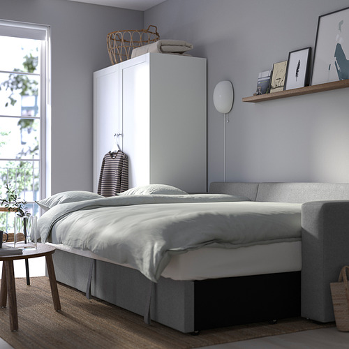 BÅRSLÖV 3-seat sofa-bed with chaise longue