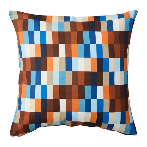 LÖVNATURSKOG - 靠枕套，棕色/藍色，50x50 公分 | IKEA 線上購物 - E1003448_S4