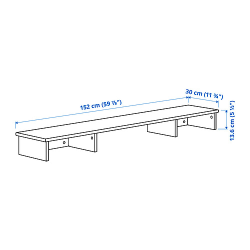 IDANÄS desk with add-on unit
