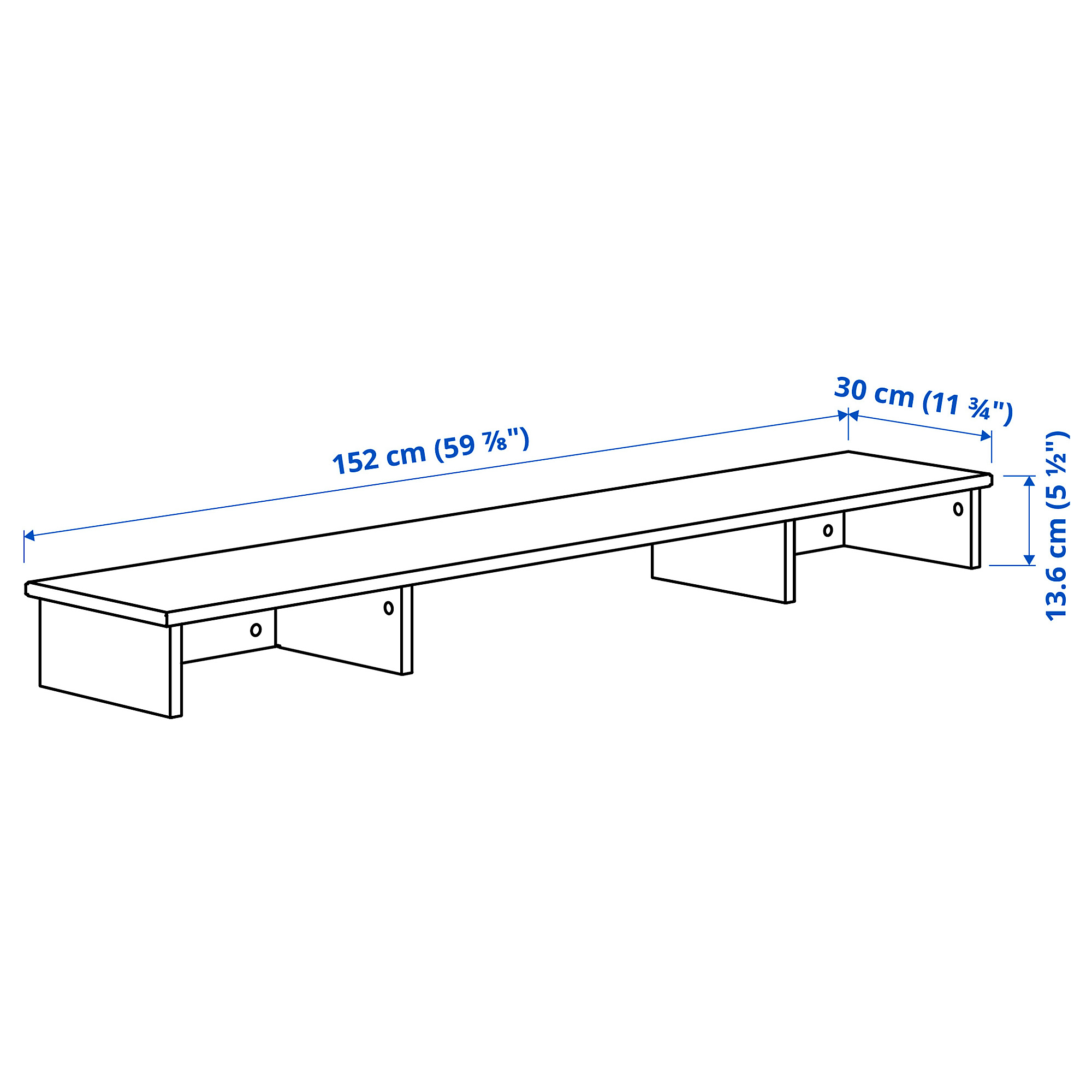 IDANÄS desk with add-on unit