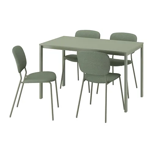 VIHALS/VIHALS - 餐桌附4張餐椅, 綠色 綠色/綠色 Tibbleby灰綠色, 125x74 公分 | IKEA 線上購物 - PE964969_S4