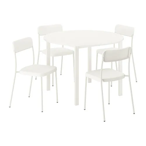 VIHALS/VIHALS - 餐桌附4張餐椅, 白色 白色/白色, 107 公分 | IKEA 線上購物 - PE964971_S4