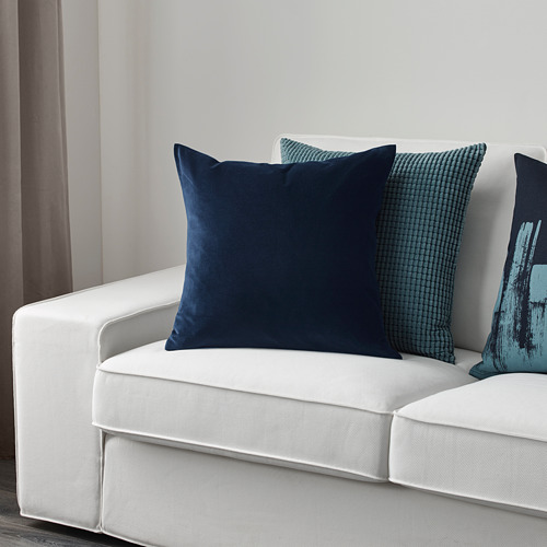 SANELA - cushion cover, dark blue | IKEA Taiwan Online - PE623735_S4