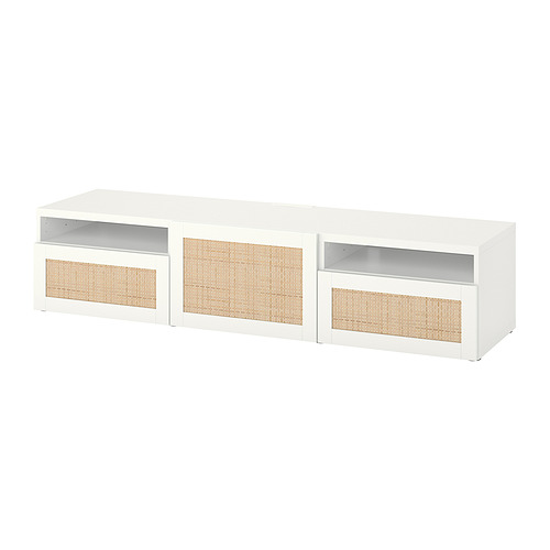 BESTÅ - TV bench with drawers and door, white/Studsviken white | IKEA Taiwan Online - PE818246_S4