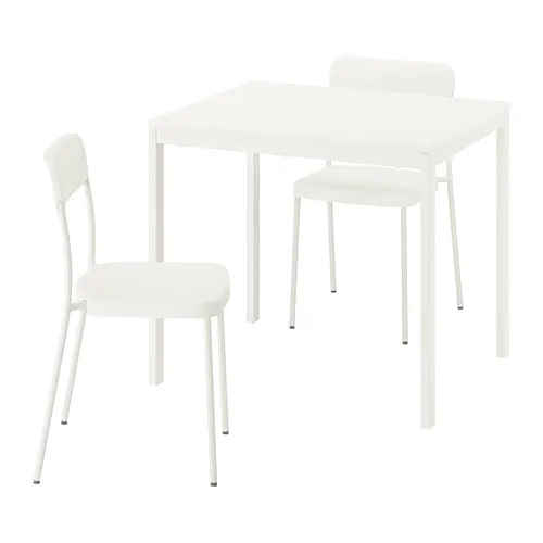 VIHALS/VIHALS - 一桌二椅, 白色/白色, 84/120x74 公分 | IKEA 線上購物 - PE964941_S4