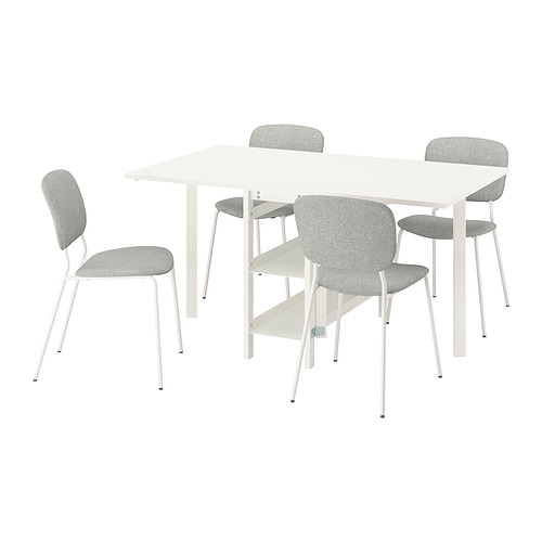 VIHALS/VIHALS 餐桌附4張餐椅