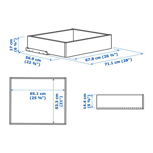 KOMPLEMENT drawer with framed front