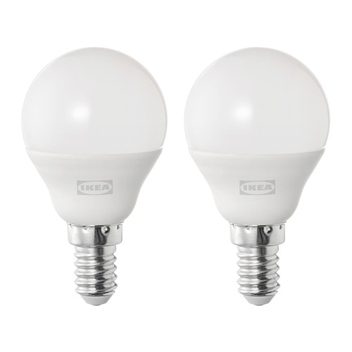 SOLHETTA - LED燈泡 E14 470流明, 球形 乳白色 | IKEA 線上購物 - PE818303_S4