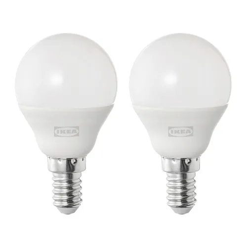 SOLHETTA - LED燈泡 E14 470流明, 球形 乳白色 | IKEA 線上購物 - PE818303_S4
