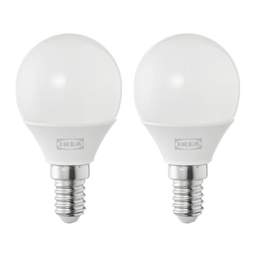 SOLHETTA - LED燈泡 E14 250流明, 球形 乳白色 | IKEA 線上購物 - PE818306_S4