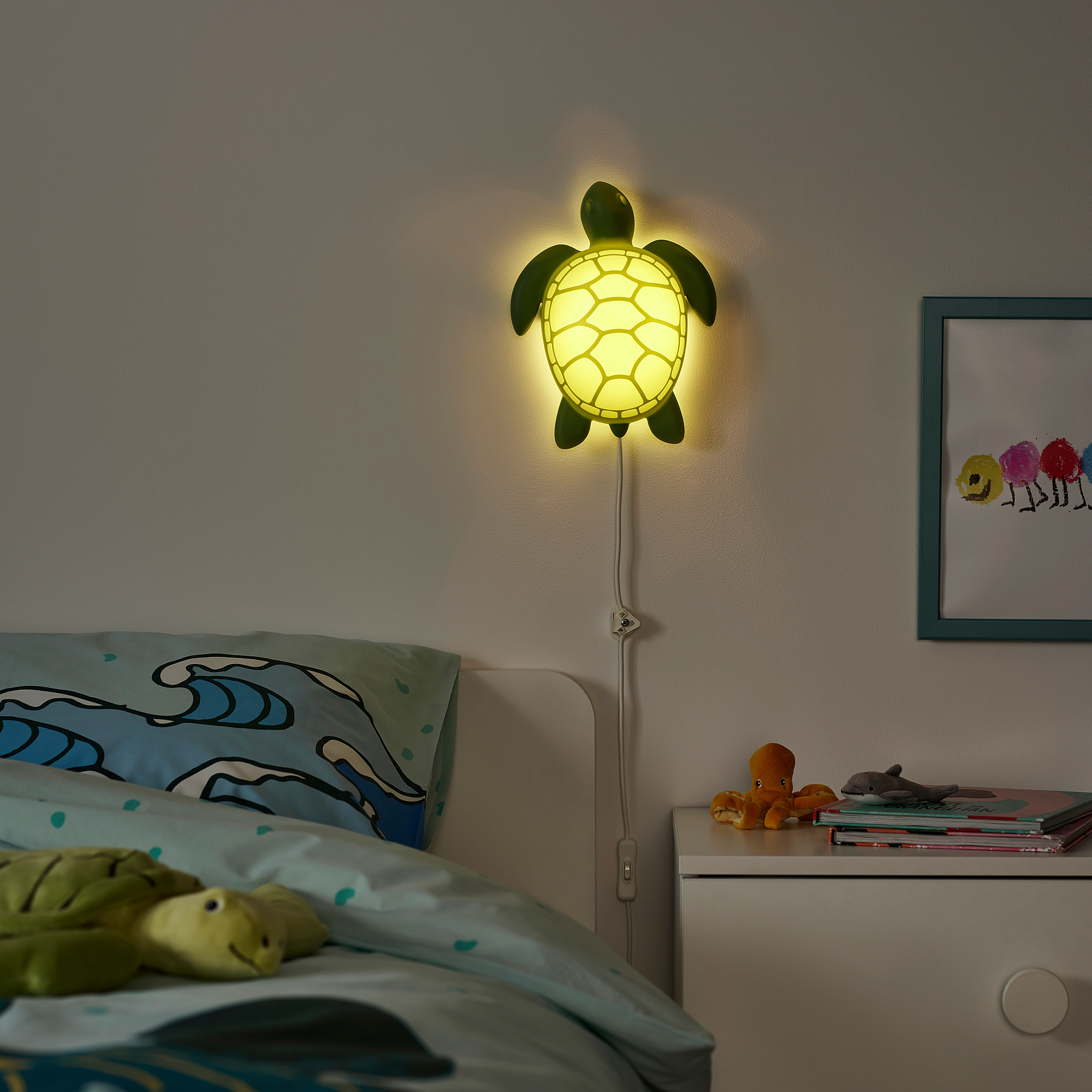 BLÅVINGAD LED wall lamp