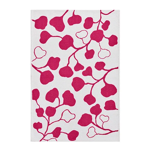 PERSIKOTRÄD - 平織地毯，粉紅色/樹葉圖案，60x90 公分 | IKEA 線上購物 - E1003592_S4