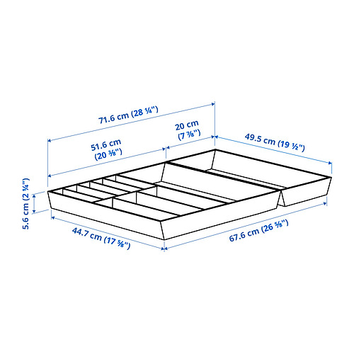 UPPDATERA 餐具托盤／用具托盤