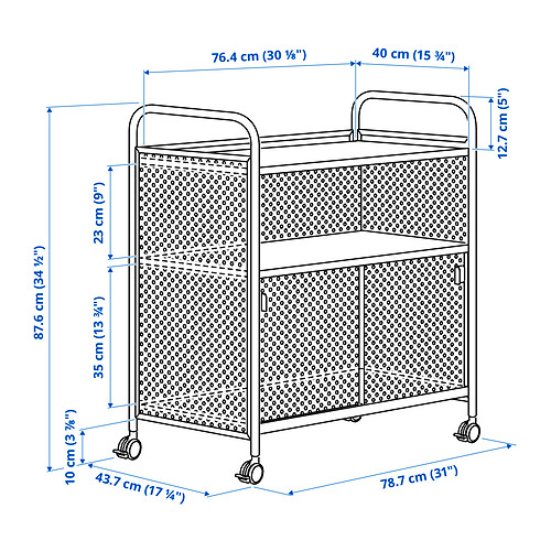 NÅLMAKARE cabinet on castors