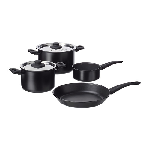 HEMLAGAD - 鍋具 6件組, 黑色 | IKEA 線上購物 - PE763784_S4