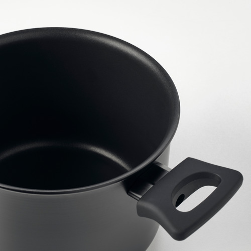 HEMLAGAD - 附蓋湯鍋, 黑色, 3公升 | IKEA 線上購物 - PE763796_S4
