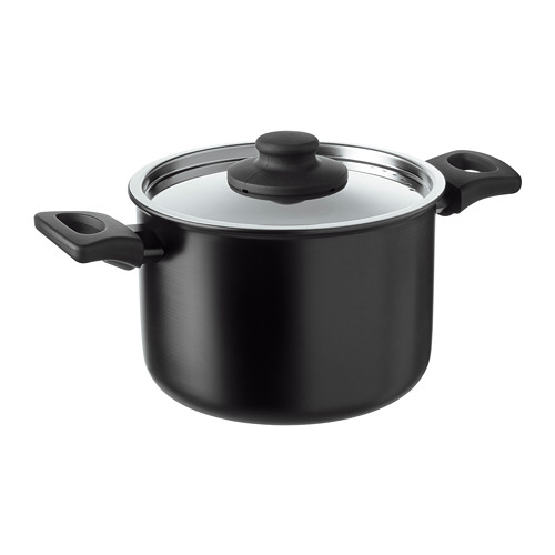 HEMLAGAD - 附蓋湯鍋, 黑色, 3公升 | IKEA 線上購物 - PE763794_S4