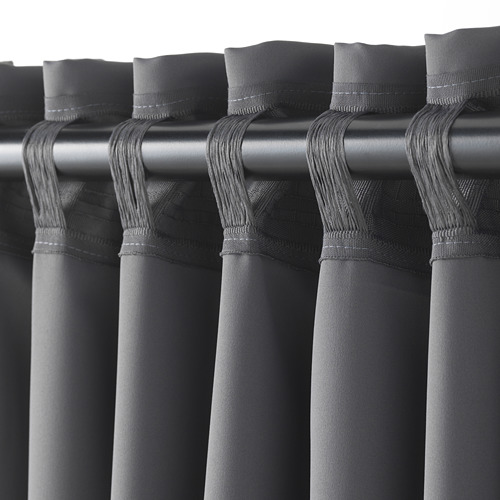 MAJGULL - 遮光窗簾 2件裝, 灰色 | IKEA 線上購物 - PE676989_S4