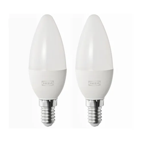 SOLHETTA - LED燈泡 E14 470流明, 燭形/乳白色 | IKEA 線上購物 - PE818349_S4