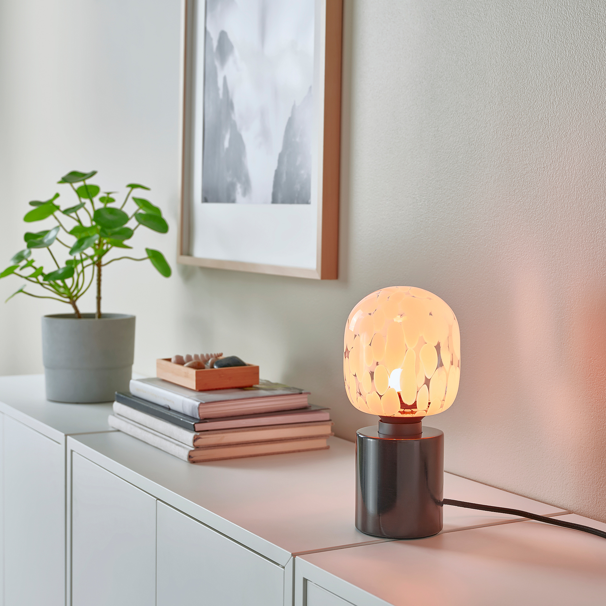 MARKFROST/MOLNART table lamp with light bulb