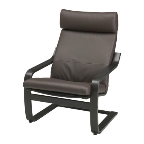 POÄNG - 扶手椅及腳凳, 黑棕色/Glose 深棕色 | IKEA 線上購物 - PE160526_S4