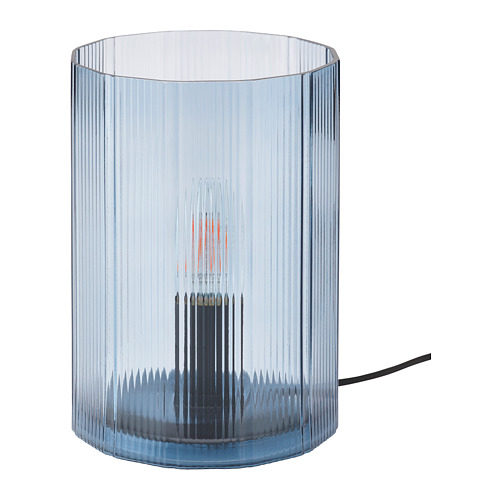 MIKROKLIN - 桌燈, 玻璃 藍色 | IKEA 線上購物 - PE818403_S4