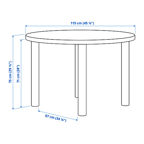 STOCKHOLM 2025/STOCKHOLM 2025 table and 4 chairs