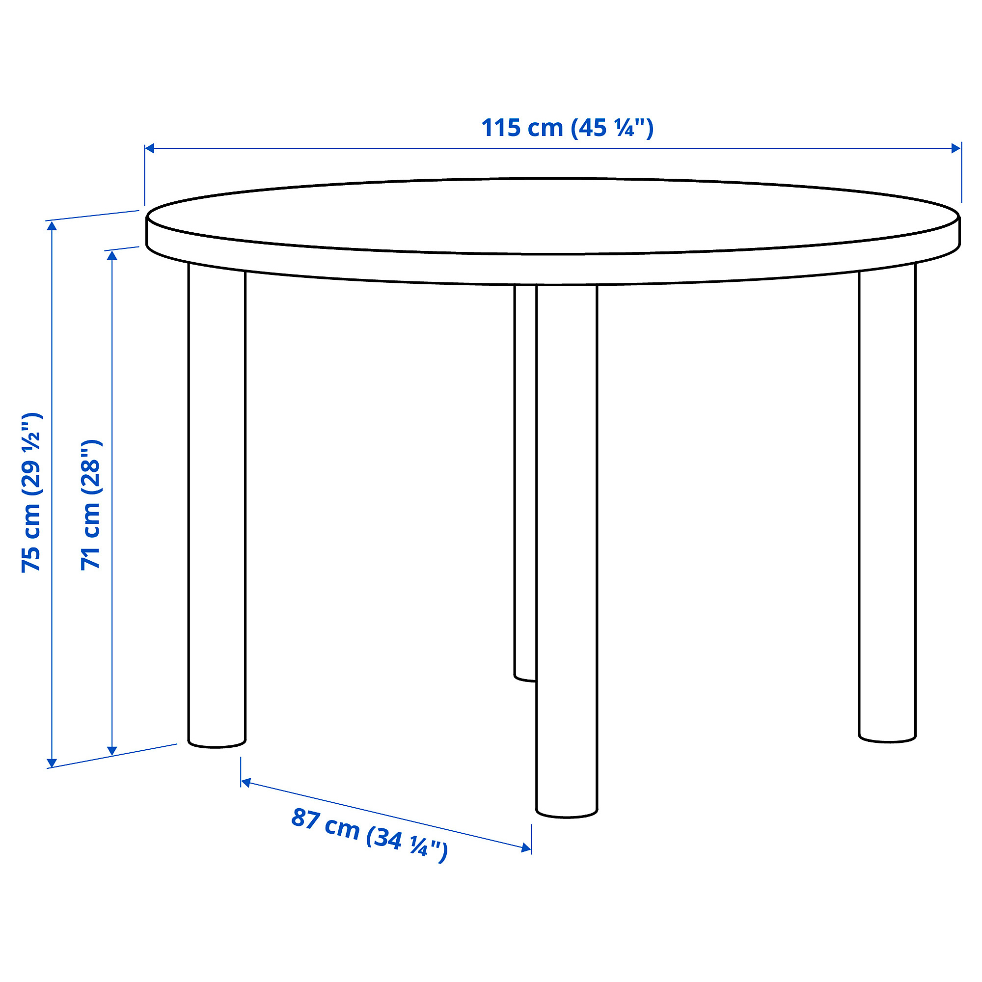 STOCKHOLM 2025/STOCKHOLM 2025 table and 4 chairs