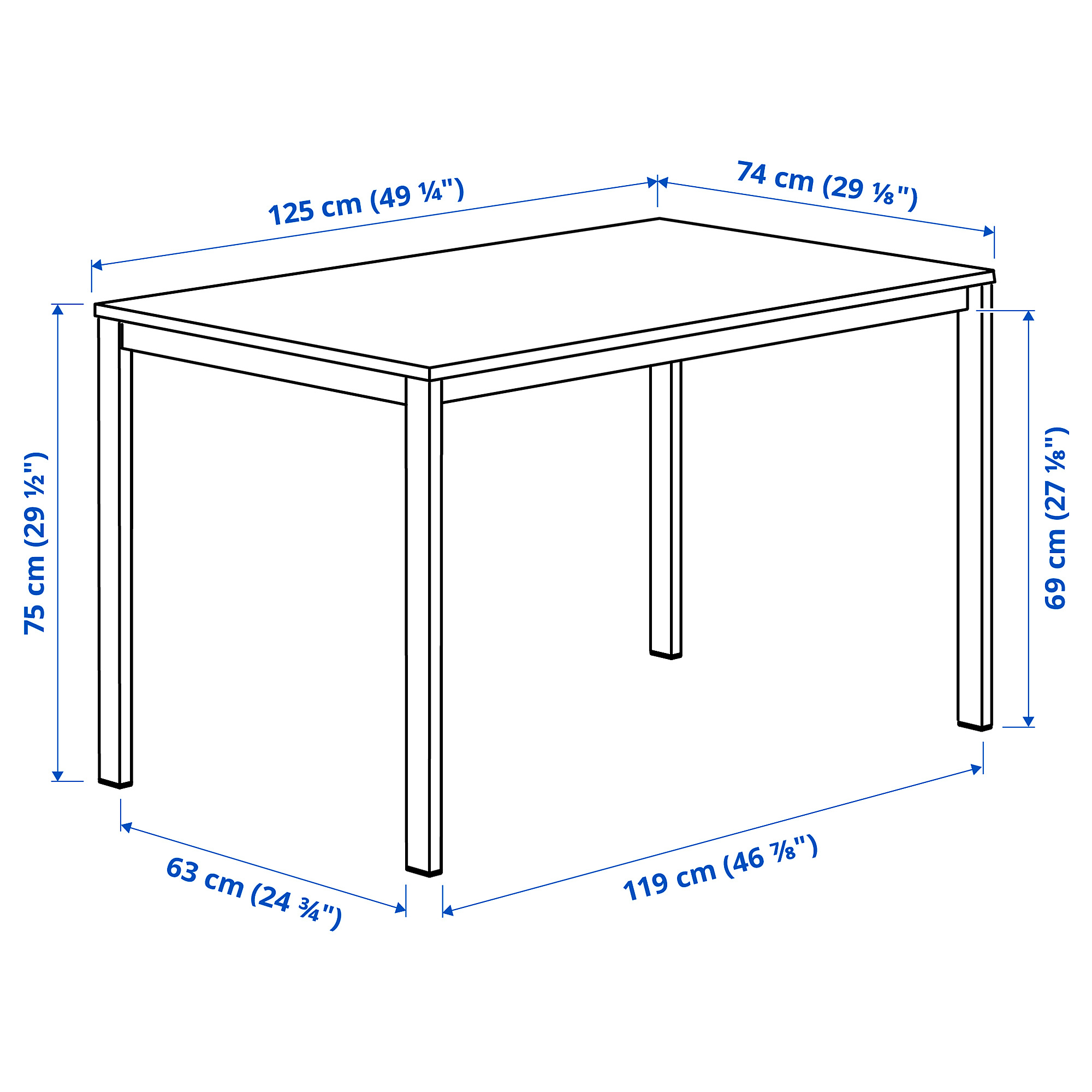VIHALS/VIHALS table and 4 chairs