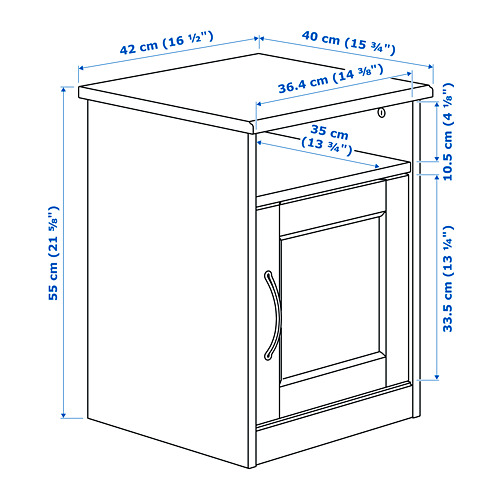 SONGESAND bedside table