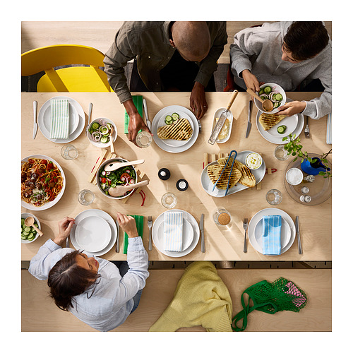 BERGSHYTTAN/LYCKAN 餐桌附6張餐椅